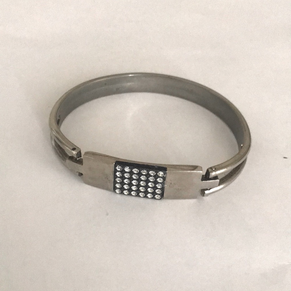 Bracelet silver color with stones